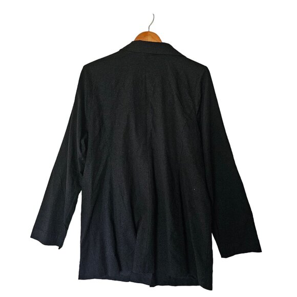 Torrid Linen Relaxed Fit Blazer Plus Size 2X NWT Lined Double‎ Button Front - Picture 9 of 13